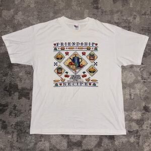 Vintage 90s Friendship Recipe Funny Puff Print Shirt